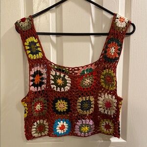 Colorful Crochet Women's Top